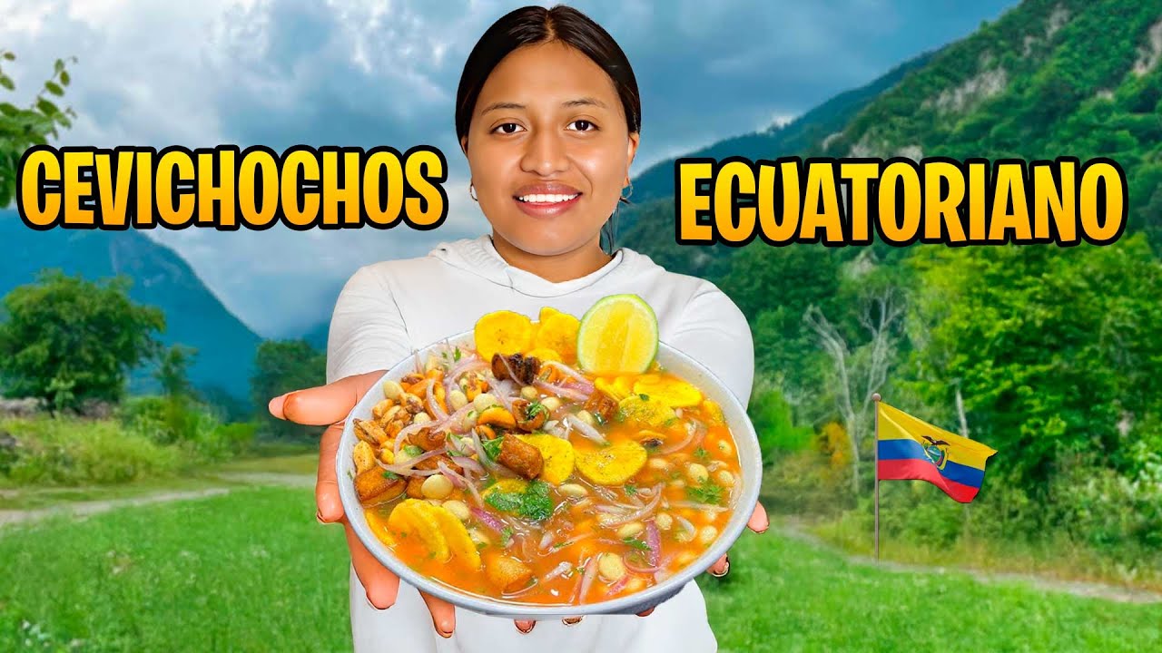 PREPARE UN RICO CEVICHOCHOS ECUATORIANO PARA MI FAMILIA
