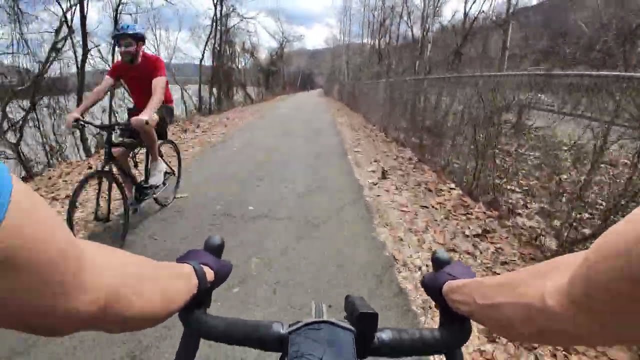 March bike ride south: north end of Hazelwood Trail to Hot Metal Bridge to Great Allegheny Passage