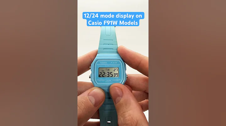 12/24 Mode Display on Casio F91W Models #casiof91w