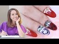 Cách vẽ cọ bản mẫu nail Hoa hồng tím 3d – Pang Mỹ Nguyên | KellyPang Nail