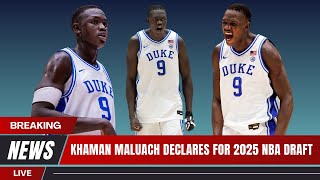 Khaman Maluach Declares for 2025 NBA Draft
