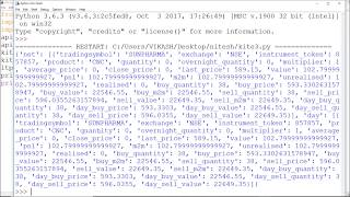 Positions and Holdings - Python KiteConnect 3.0 Modules & Functions