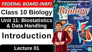 Introduction | Chapter 11 Biostatistics & Data Handling | Class 10 Biology Federal Board Book 2025