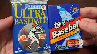 FISHING FOR THE DEREK JETER ROOKIE! 1991 Ultra & 1993 Topps Series 1 #junkwax #baseballcards