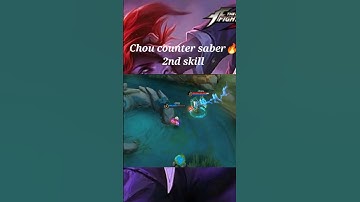Chou Freestyle 🔥/How to counter saber/#mobilelegends #chou #shorts