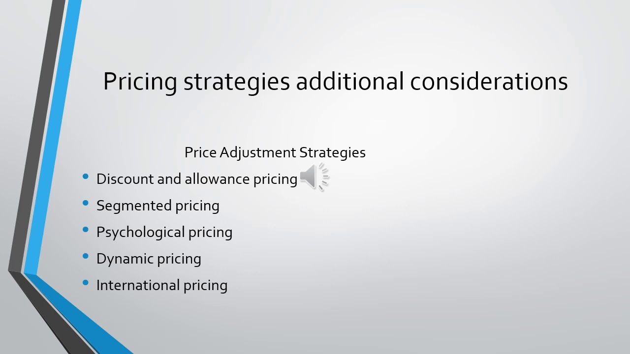 Pricing strategies additional considerations p 3 - YouTube