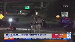 2 Dead Several Injured In Crash On 91 Freeway
