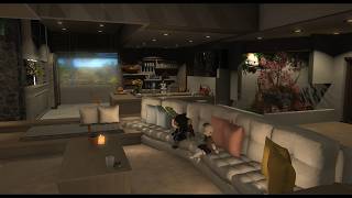 Final Fantasy XIV 裝潢 L房(繁中) 現代挑高房 冒險家屋主的退休房(?