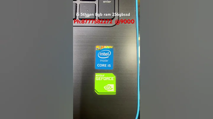 Hp i5 5th gen 8gb ram 256gb ssd @9000 used laptop ph 8777582272