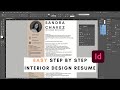 How to create an interior design resume in InDesign | Step by Step | Easy!