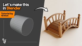 ' Making a stylized wooden bridge in blender '