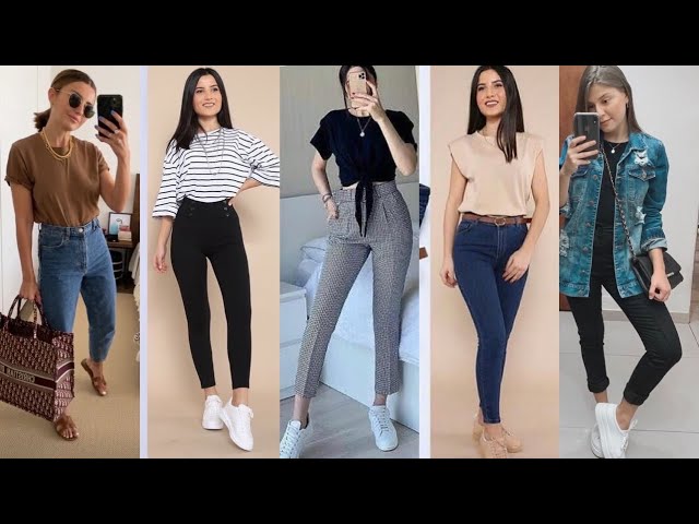 MODA 2022 MUJER OUTFITS CÓMO Vestir CON ROPA BÁSICA,SENCILLA ft