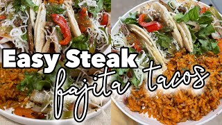 WHAT'S FOR DINNER | Easy Steak Fajitas | QUICK DINNER IDEAS
