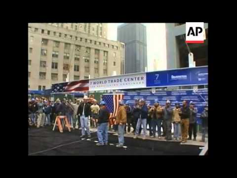 Ceremony to mark rebuilding of part of World Trade Centre