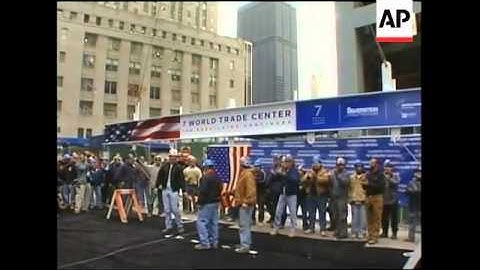 Ceremony to mark rebuilding of part of World Trade Centre