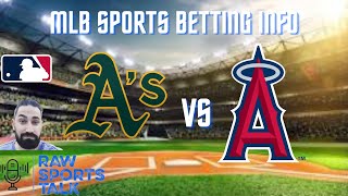 Oakland Athletics VS LA Angels 9/1 FREE MLB Sports Betting Info & My Pick/Prediction