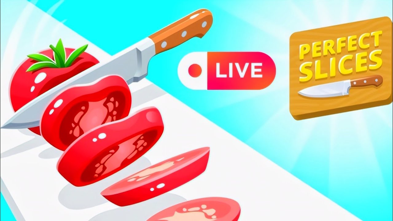 🔴 Perfect Slic Live Gameplay | Knife Cutting ASMR