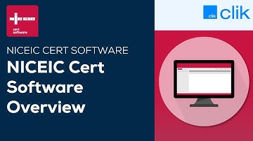 Overview | NICEIC Cert Software