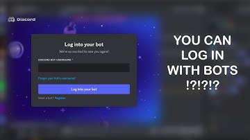 How to log into a DISCORD BOT