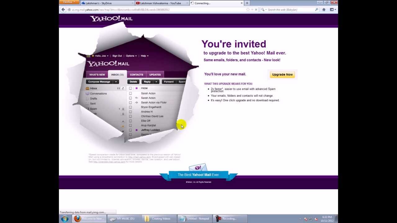 Switch To Yahoo Mail New Version To Old Version Youtube