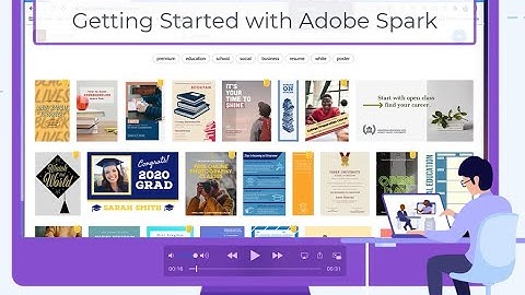 Searching and using a template with Adobe Spark