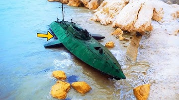 Coast Guard Finds Strange Submarine On Beach, Turns Pale When They Look Inside