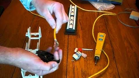 Network cabling into a patch panel for your network Part 2