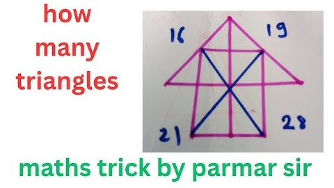 How many triangles। दी गई आकृति में कितने त्रिभुज है।। SSC Reasoning।। RRB NTPC Reasoning 
