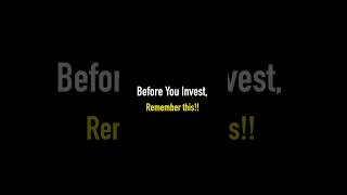 Before You Invest, Remember this!! | #stockmarkettamil #investmenttips #financetamil