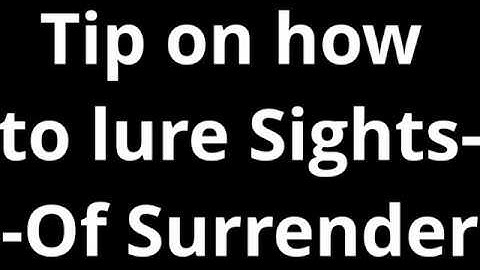 Trapping sights of surrender roshamuul