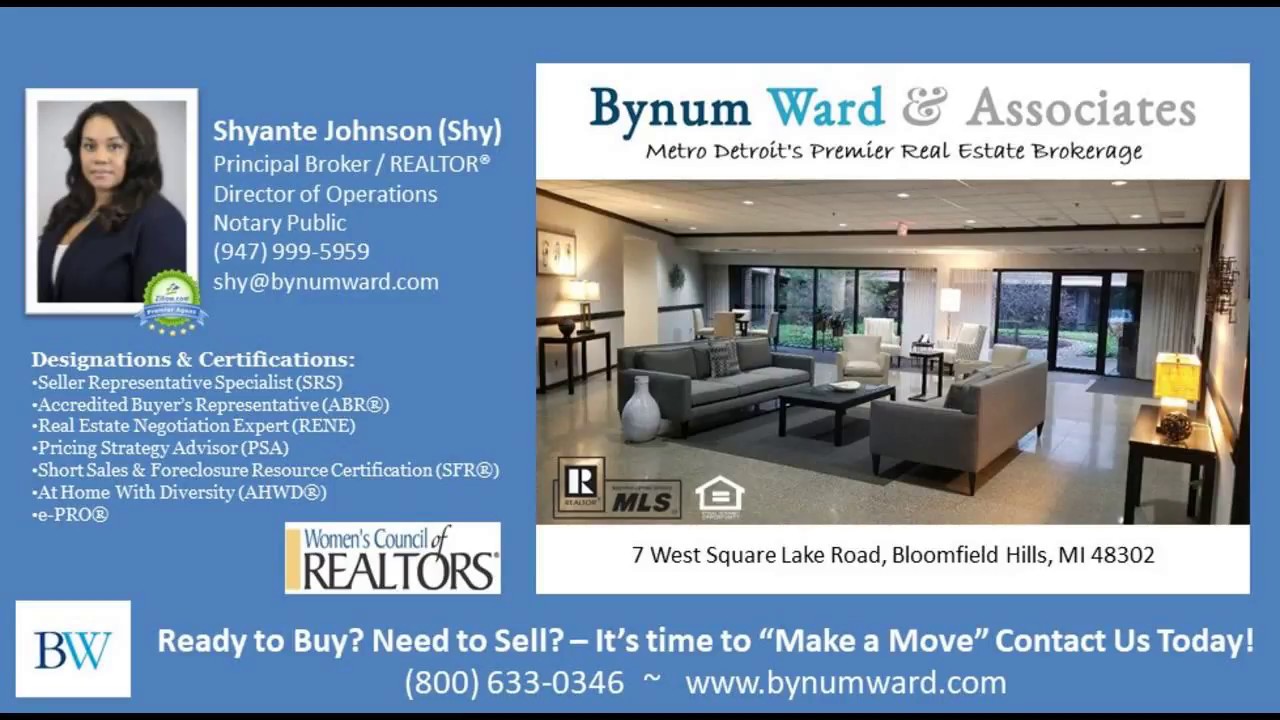 Local Real Estate Agents in Bloomfield Twp, MI 48302
