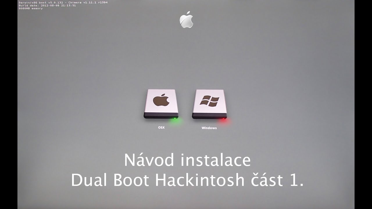 Windows Hackintosh Tutorial Hackintosh instalace dvou operačních systémů OSX & Windows 7 (část 1 ...
