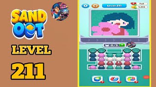 Sand out color puzzle level 211 solution and walkthrough 