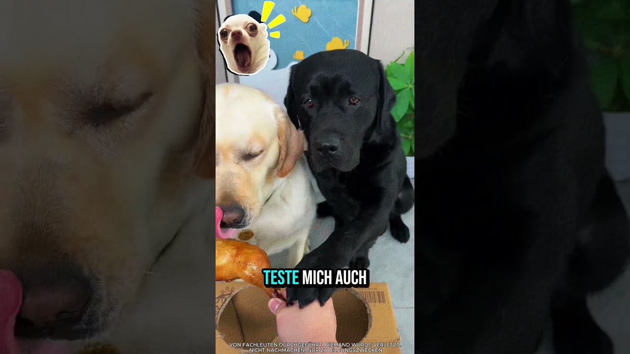 Hund stößt mit dem Kopf gegen echte Mauer🤣 🐶
