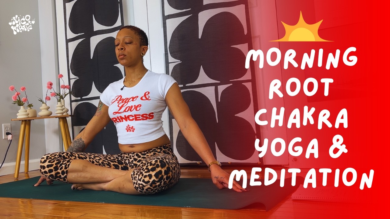 Morning Root Chakra Yoga + Meditation | 15 Minutes - YouTube