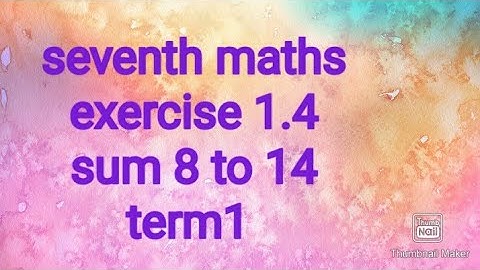 seventhmaths term1 |exercise 1.4part 4|samacheer|it #theensuvaikanakku