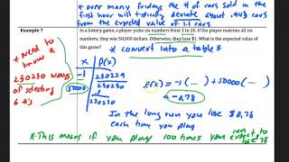 Math 219 4.1/4.2 More Expected Value Part 4