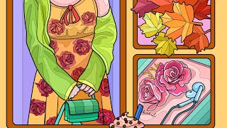 Fall Fashion Woman Accessories Hey Color app Online Game Paint by Numbers #colorwithme screenshot 5
