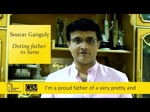 CRY | Sourav Ganguly bats for The Girl Child | Right to School