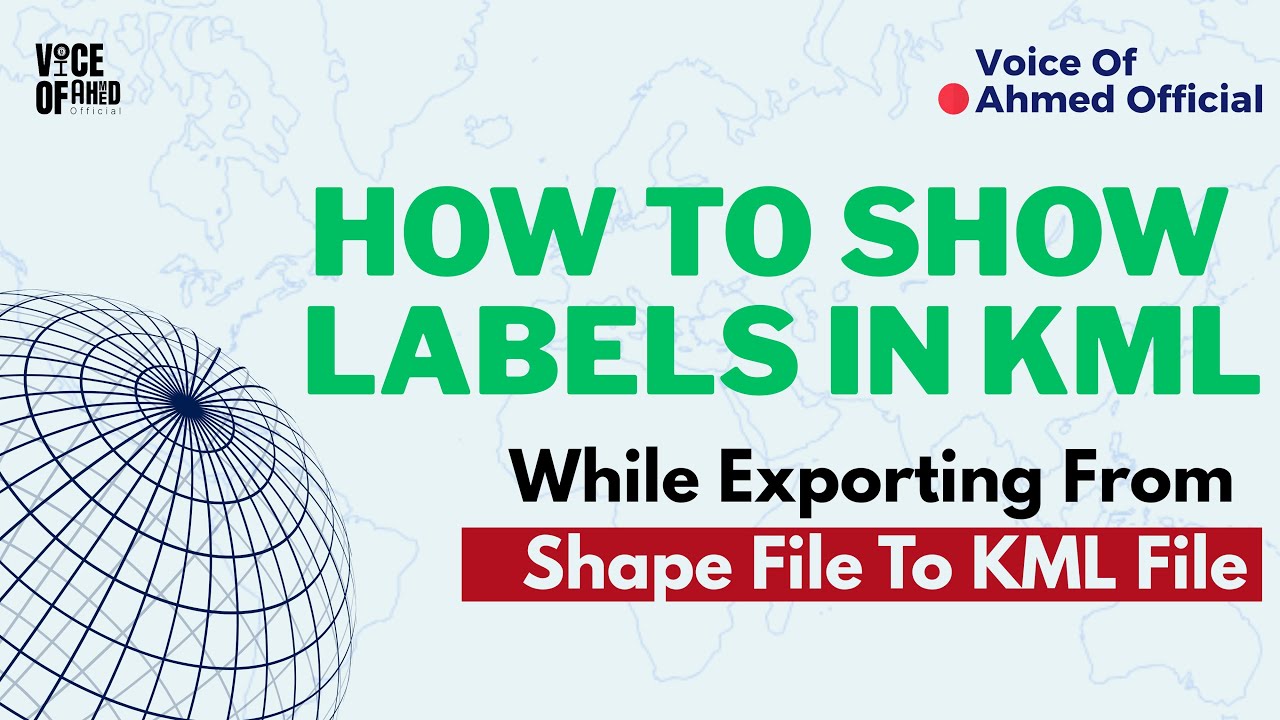 How to Show Labels In KML while Exporting From Shape File - YouTube