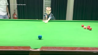 English 2-year-old sets world records in snooker