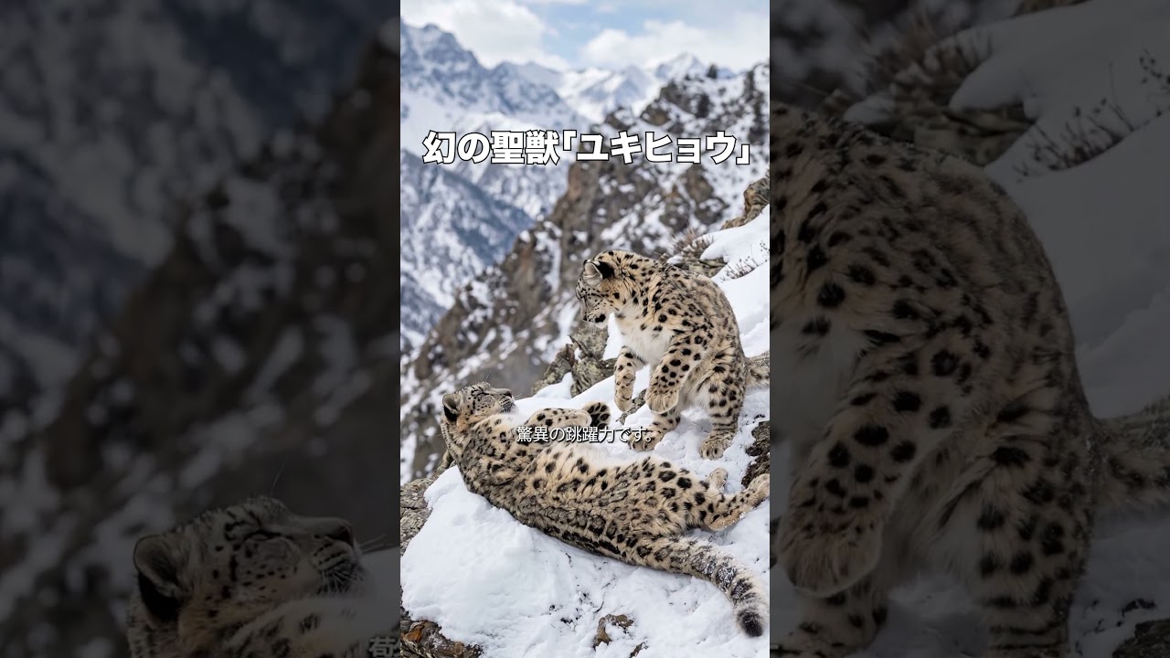 幻の聖獣「ユキヒョウ」 - YouTube