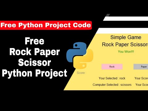 Free Rock Paper Scissor Game Python Project with source code || Python Tutorial || #ravieditz