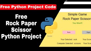 Free Rock Paper Scissor Game Python Project with source code || Python Tutorial || #ravieditz