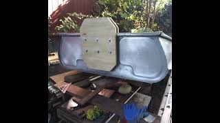 Boat transom riser rebuild photos