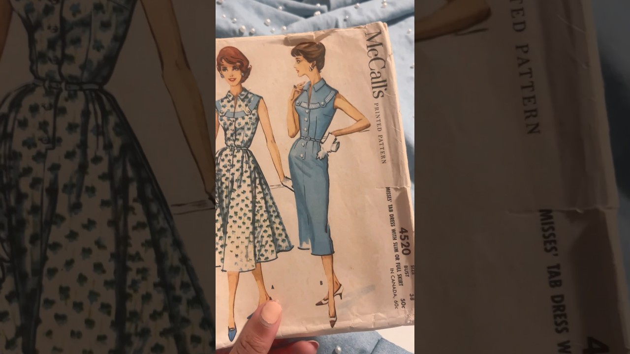 Sewing A Easy Vintage Dress! But it’s hard. 