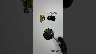 Mixing Black & Gold Paint Into a Gorgeous Bronze Shade 🎨