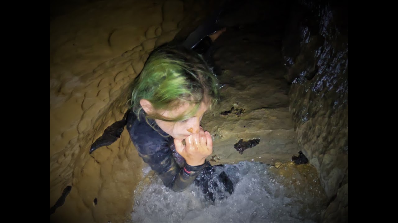 Endless river cave ends in tight water tunnels - YouTube