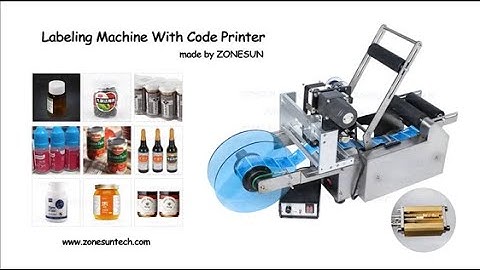 How To Use TB-YL50D Semi Automatic Round Bottle Labeling Machine With Date Printer