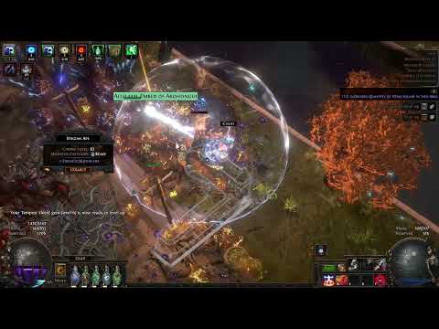 PoE - Lancing Steel of Spraying CoC Discharge of Misery feat. Voll's Protector - First "build"
